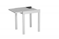 MX Alu Gartenmöbel Set Amalfi 3 tlg. schwarz Tisch 35/130x65cm